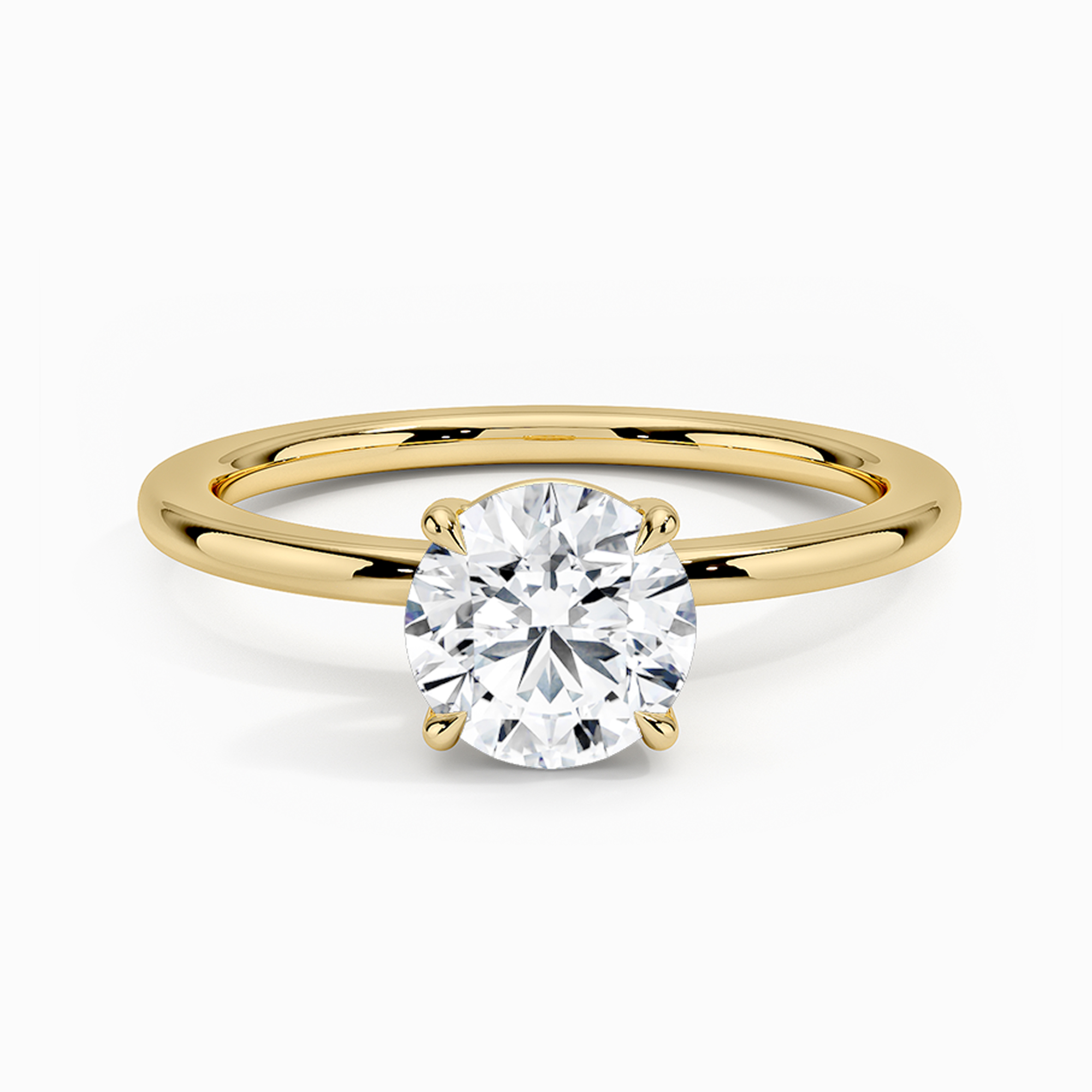 Yuvarlak Tektaş Yüzük