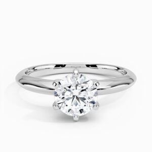 Klasik Altı Tırnak Tektaş Yüzük